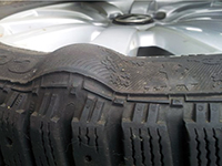 Грыжа на колесе